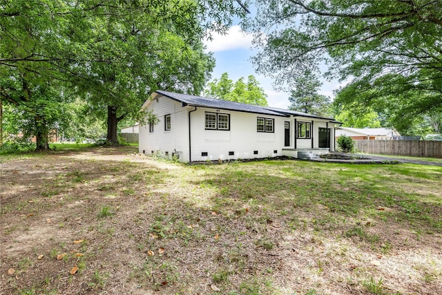 2280 Cannon Farm Rd, China Grove, NC 28023 - back of property with crawl space