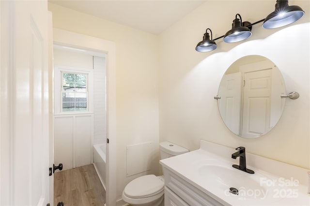 2280 Cannon Farm Rd, China Grove, NC 28023 - full bath with vanity, toilet, and wood finished floors
