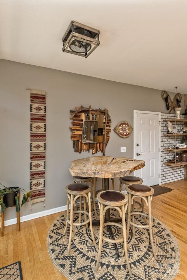 28 Mountain Vista Dr Unit 1 & 2, Asheville, NC 28804 - dining space featuring light wood-style floors and baseboards