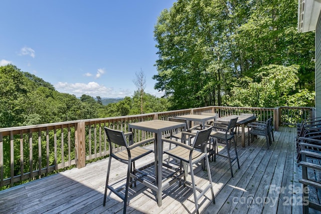 28 Mountain Vista Dr Unit 1 & 2, Asheville, NC 28804 - deck featuring outdoor dining area
