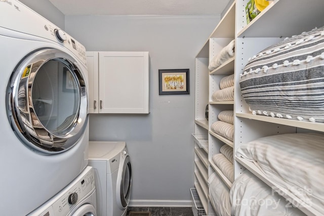 28 Mountain Vista Dr Unit 1 & 2, Asheville, NC 28804 - laundry room with baseboards and cabinet space