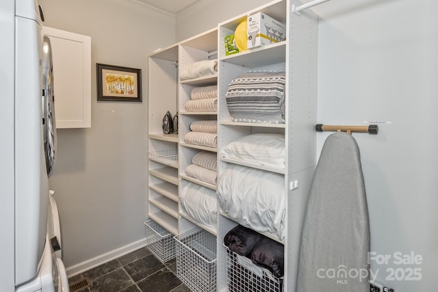 28 Mountain Vista Dr Unit 1 & 2, Asheville, NC 28804 - spacious closet with dark stone finish floors