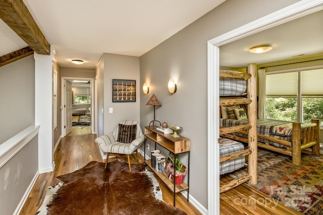 28 Mountain Vista Dr Unit 1 & 2, Asheville, NC 28804 - hallway with wood finished floors and baseboards