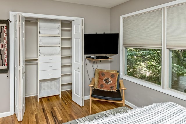 28 Mountain Vista Dr Unit 1 & 2, Asheville, NC 28804 - bedroom with wood finished floors and baseboards