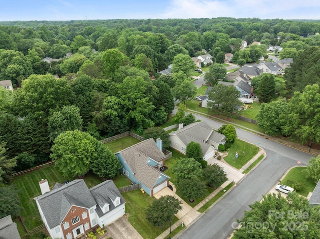 8906 Pickering Grove Ln, Charlotte, NC 28216 - aerial view of residential area featuring a forest