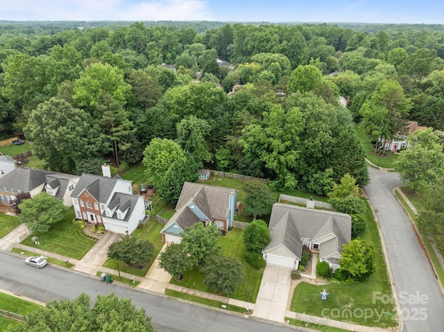 8906 Pickering Grove Ln, Charlotte, NC 28216 - aerial perspective of suburban area with a heavily wooded area