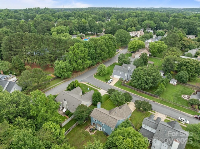 8906 Pickering Grove Ln, Charlotte, NC 28216 - aerial perspective of suburban area featuring a heavily wooded area