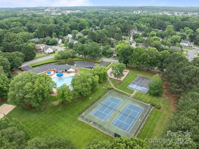 8906 Pickering Grove Ln, Charlotte, NC 28216 - aerial overview of property's location with a pool area
