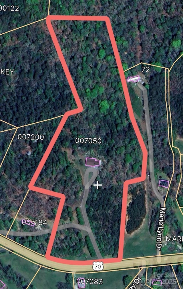 7050 W US-70 Hwy, Old Fort, NC 28762 - aerial view of property's location