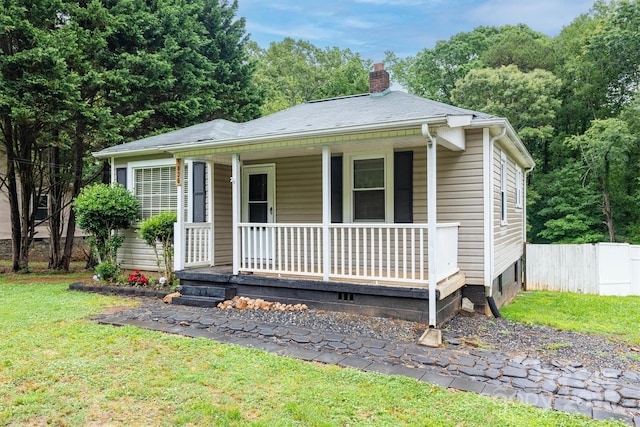 1036 20th St NE, Hickory, NC 28601 - view of front of property featuring covered porch and a chimney