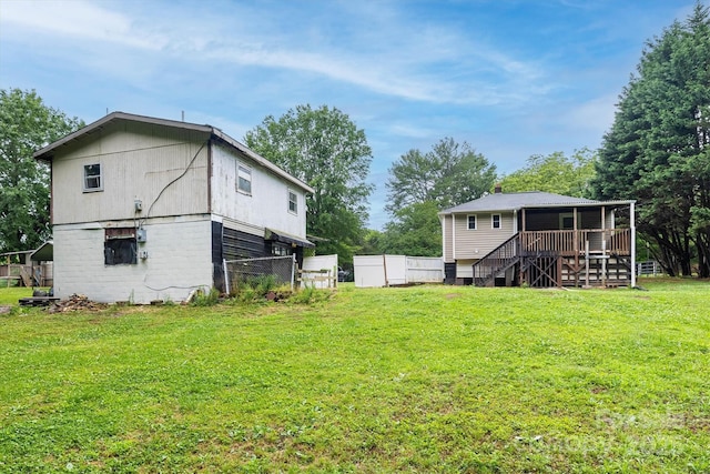 1036 20th St NE, Hickory, NC 28601 - back of house featuring stairs