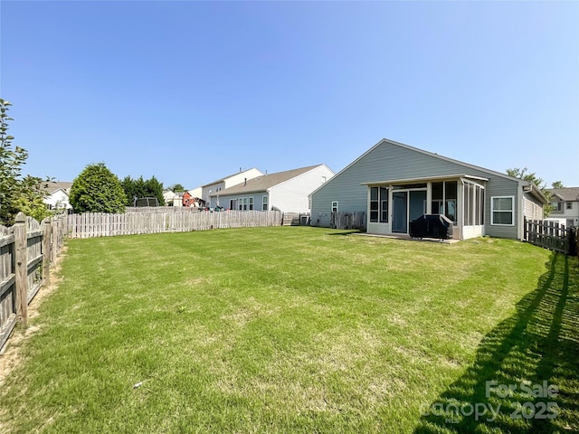 1228 Tranquil Falls Ln, Matthews, NC 28104 - view of yard featuring a sunroom