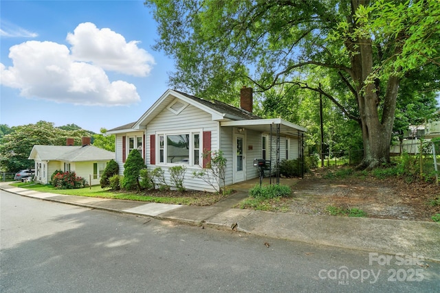435 16th St, Cramerton, NC 28032 - view of front of home featuring a chimney