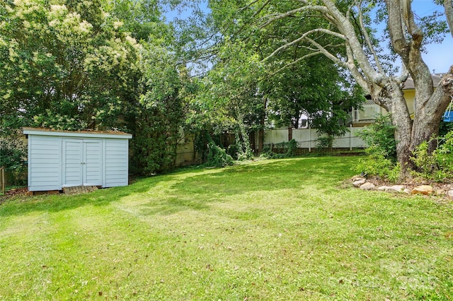 435 16th St, Cramerton, NC 28032 - view of yard featuring a shed