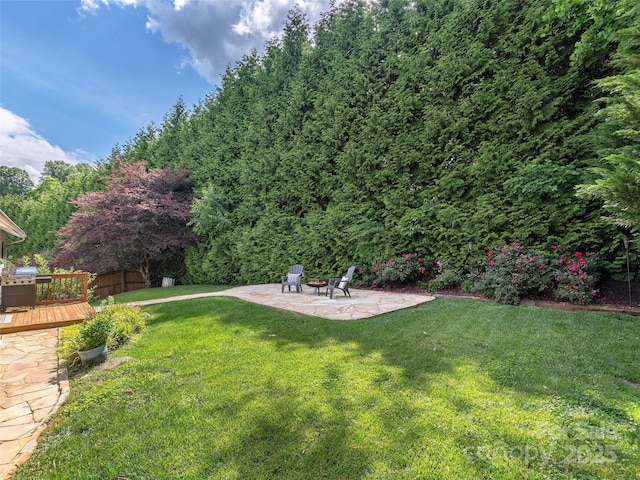 71 Midnight Ln, Waynesville, NC 28786 - view of yard with a patio area and a deck