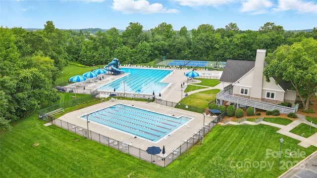 1522 Napa St NW, Concord, NC 28027 - community pool with a water slide