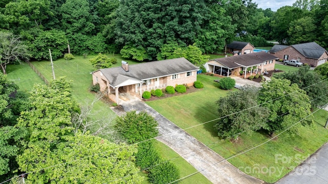 518 W School St, Maiden, NC 28650 - view from above of property