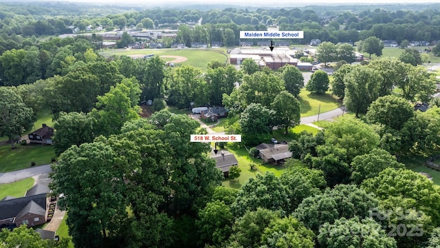 518 W School St, Maiden, NC 28650 - aerial overview of property's location