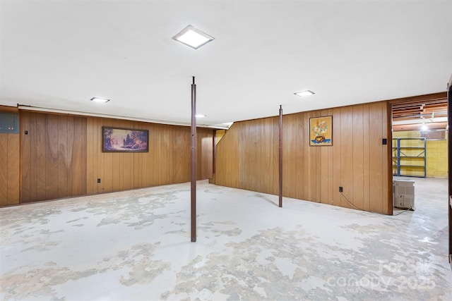518 W School St, Maiden, NC 28650 - finished below grade area with wood walls