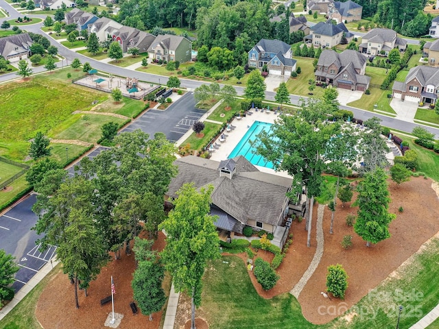 200 Sweet Briar Dr, Fort Mill, SC 29707 - aerial view of property and surrounding area featuring a pool area and nearby suburban area
