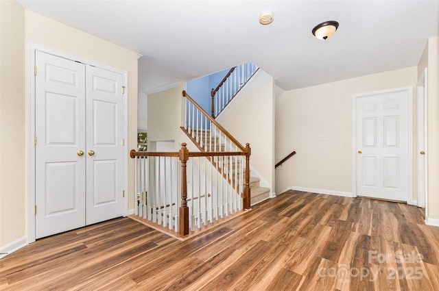 13305 Mallard Landing Rd, Charlotte, NC 28278 - hall with wood finished floors and baseboards