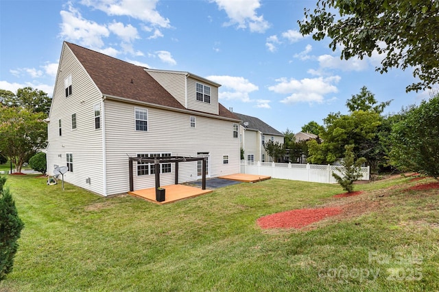 13305 Mallard Landing Rd, Charlotte, NC 28278 - back of house featuring roof with shingles and a wooden deck