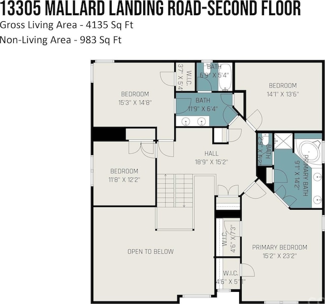 13305 Mallard Landing Rd, Charlotte, NC 28278 - room layout