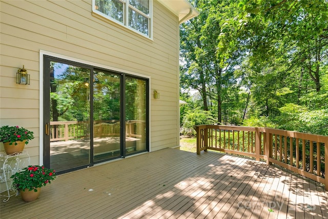 310 Southwood Ln, Columbus, NC 28722 - view of wooden terrace