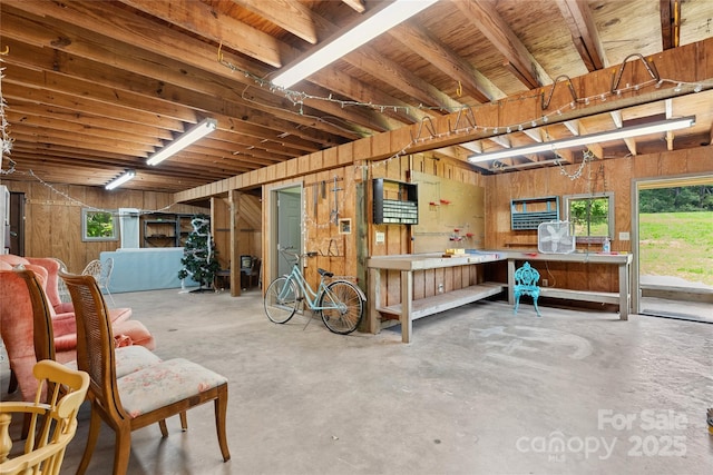 310 Southwood Ln, Columbus, NC 28722 - below grade area featuring wood walls