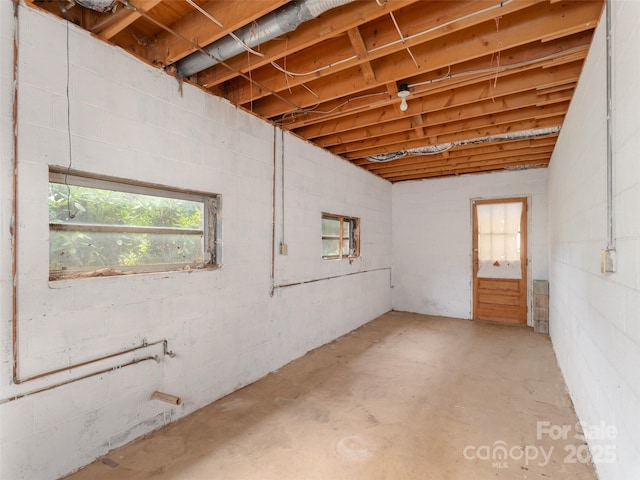 202 Terrell Rd, Clyde, NC 28721 - below grade area with concrete block wall