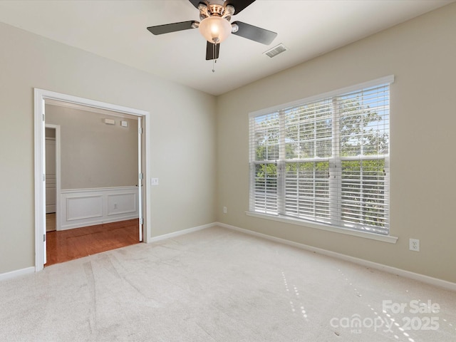 8603 Robinson Meadow Ct, Charlotte, NC 28277 - carpeted spare room featuring ceiling fan