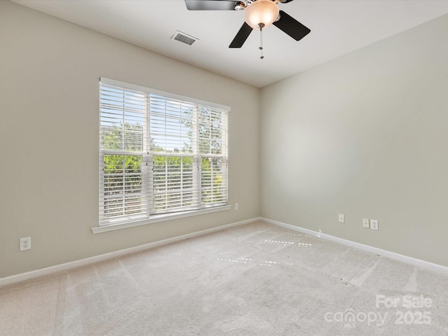 8603 Robinson Meadow Ct, Charlotte, NC 28277 - spare room featuring ceiling fan and carpet flooring