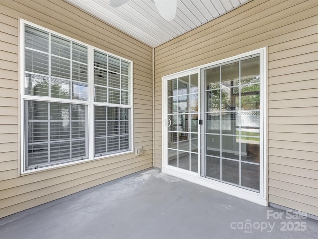 8603 Robinson Meadow Ct, Charlotte, NC 28277 - view of patio / terrace featuring a ceiling fan