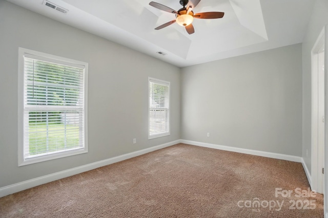 6618 Alexander Rd, Charlotte, NC 28270 - carpeted empty room featuring a ceiling fan and baseboards
