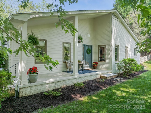 5 Lowry Ln, Weaverville, NC 28787 - back of house featuring covered porch