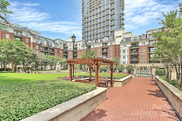 300 W 5th St Unit 003, Charlotte, NC 28202 - view of property's community with a pergola