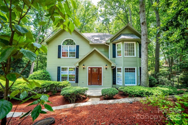 114 Coachmans Trl, Asheville, NC 28803 - traditional-style house with roof with shingles