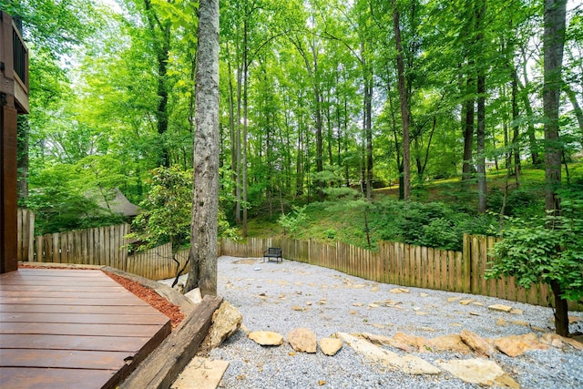 114 Coachmans Trl, Asheville, NC 28803 - deck featuring a fenced backyard and a patio