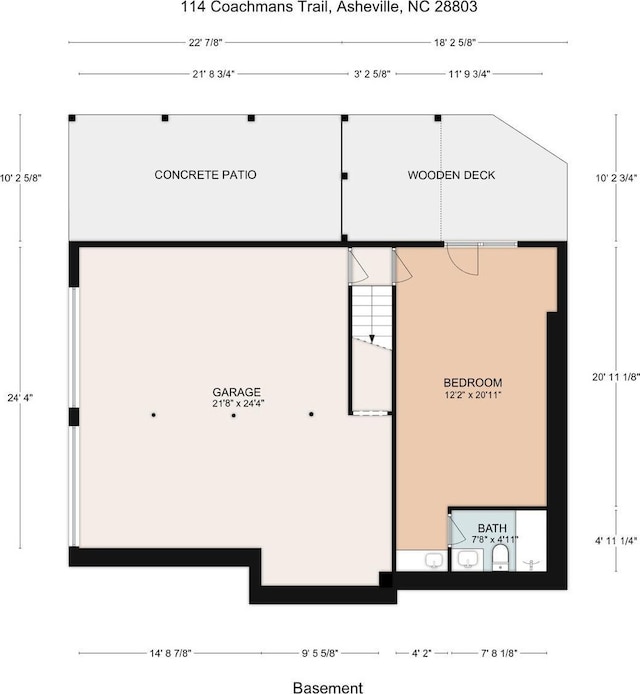 114 Coachmans Trl, Asheville, NC 28803 - view of property floor plan