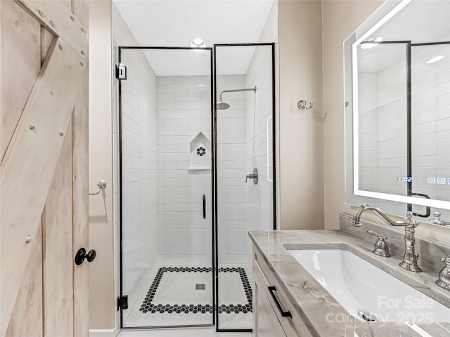 251 Toxaway Ct, Lake Toxaway, NC 28747 - full bath featuring vanity and a shower stall