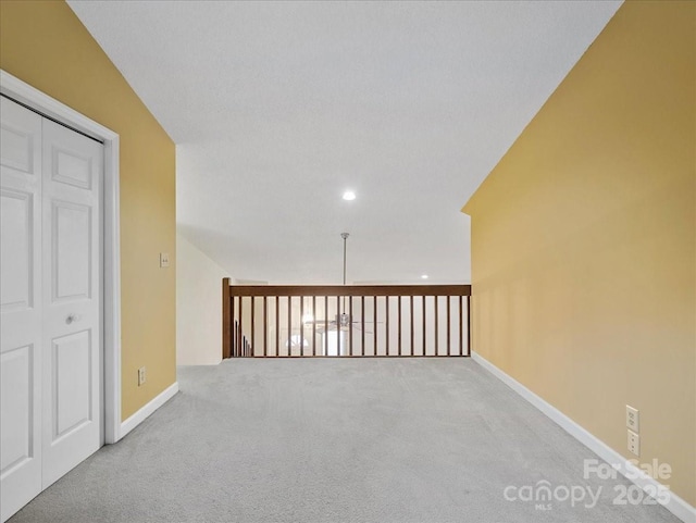 3327 Archdale Dr, Charlotte, NC 28210 - hall with carpet, baseboards, and recessed lighting