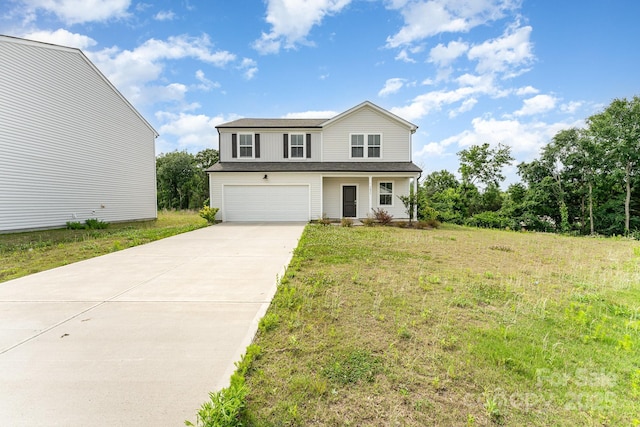 3077 Light Ridge Ct SW, Concord, NC 28027 - traditional home featuring concrete driveway, a front yard, a garage, and a shingled roof