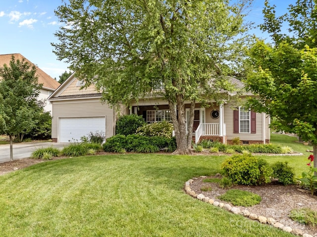 6533 Derby Ln NW, Concord, NC 28027 - obstructed view of property with a front lawn, a garage, and driveway