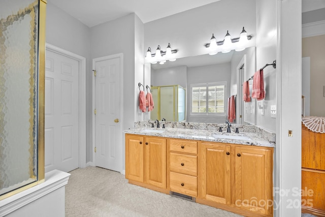 6533 Derby Ln NW, Concord, NC 28027 - full bath with a shower stall and double vanity