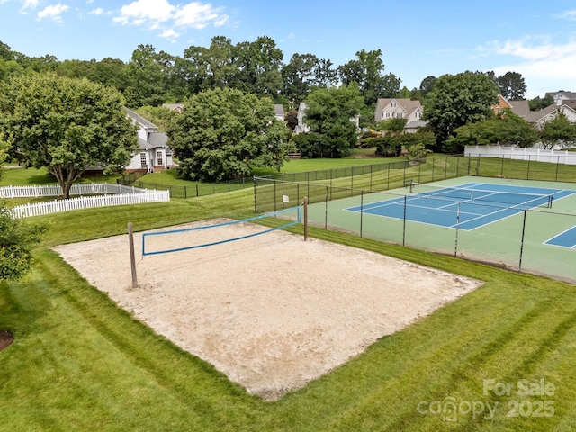 6533 Derby Ln NW, Concord, NC 28027 - view of property's community with a tennis court and volleyball court