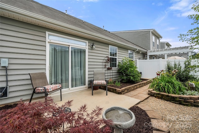 7130 Maricopa Rd, Charlotte, NC 28277 - view of patio featuring a pergola