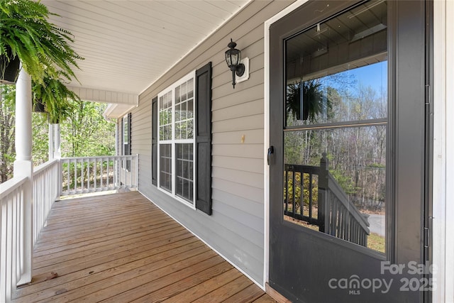 116 Dean Rd, Anderson, SC 29625 - view of wooden porch