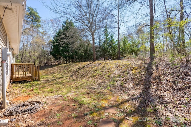 116 Dean Rd, Anderson, SC 29625 - view of yard featuring a wooden deck