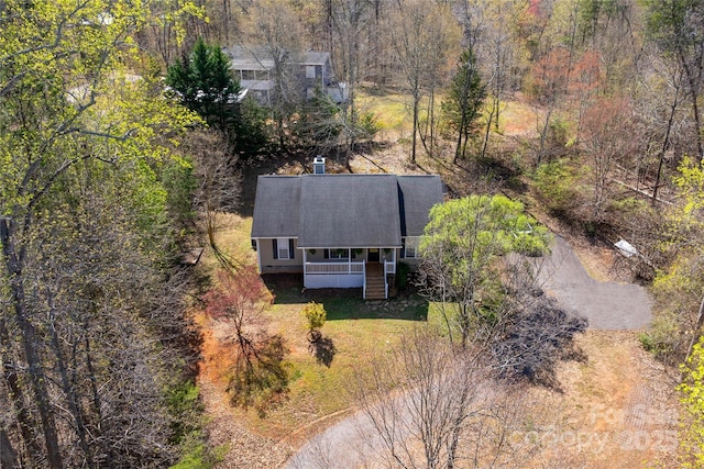 116 Dean Rd, Anderson, SC 29625 - aerial view of property and surrounding area with a heavily wooded area