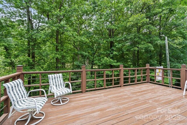 460 27th Avenue Cir NW, Hickory, NC 28601 - view of wooden deck